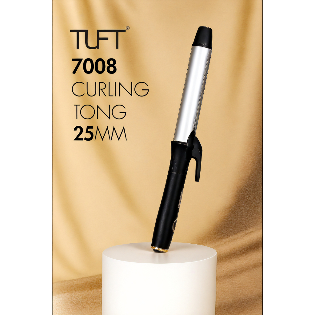 TUFT 7008 Catokan Curly Rambut Curling Iron 25mm - Catok Curly Profesional Untuk Salon & Rumah - Cat