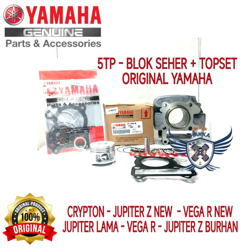 5TP ORIGINAL BLOK SEHER + TOPSET YAMAHA CRYPTON, BLOK SEHER YAMAHA JUPITER Z NEW, BLOK SEHER YAMAHA 