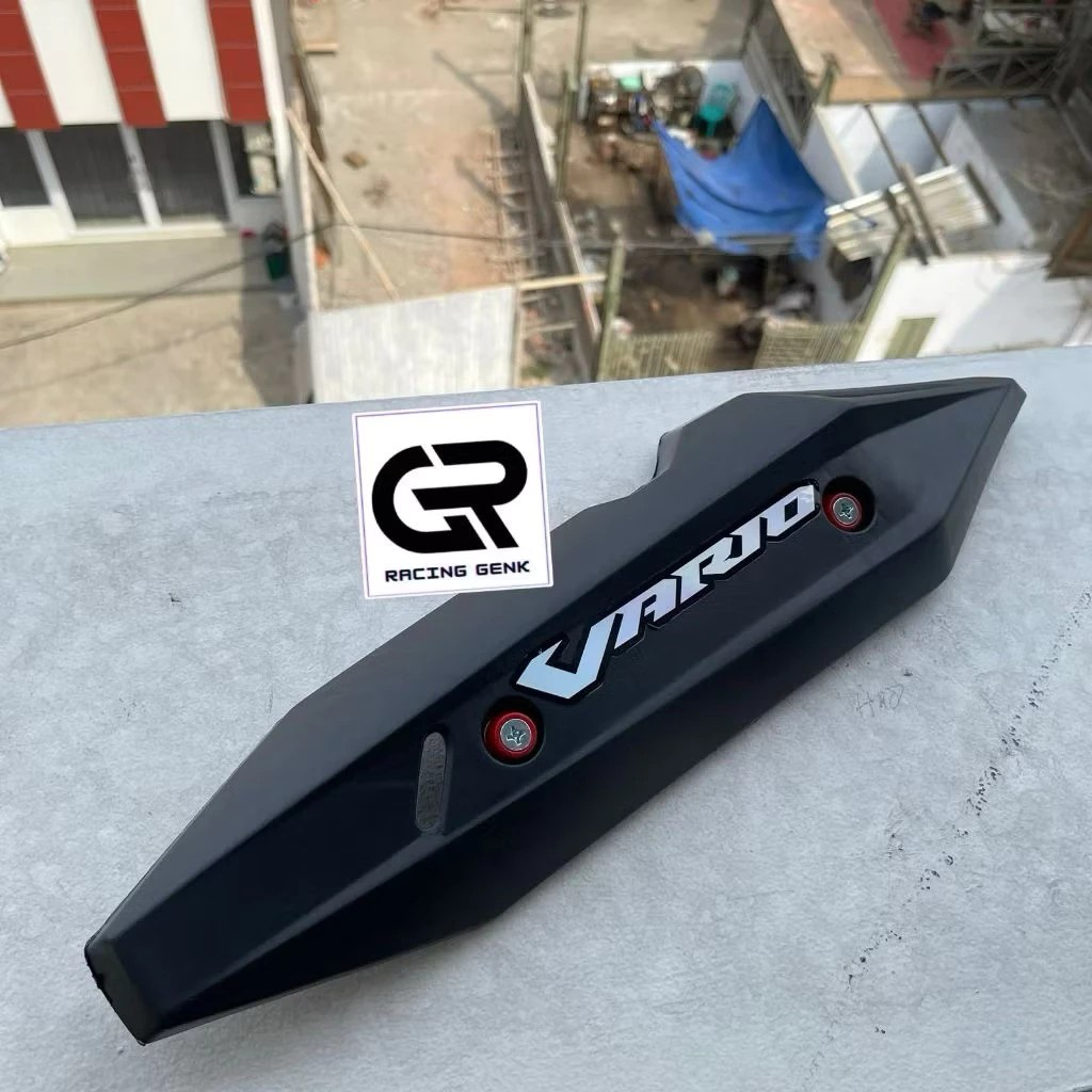 VARIASI Cover Tameng Tutup Knalpot Vario 125 150 LED 2018 - 2023 Vario 125 FREE BAUT