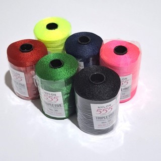 Benang Jahit Nilon 555 No. 30 | Benang Lilit Wrapping Joran | Benang Jahit Jok Sofa Tas | Tali Benan
