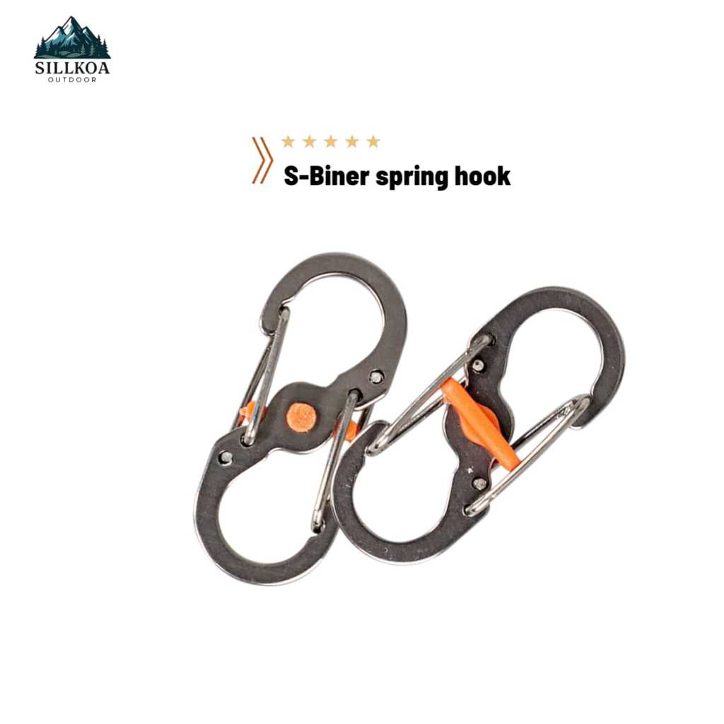 Carabiner Mini Spring Hook Pengait Lure Gantungan Kunci Keychain / Gantungan Kunci Carabiner Mini