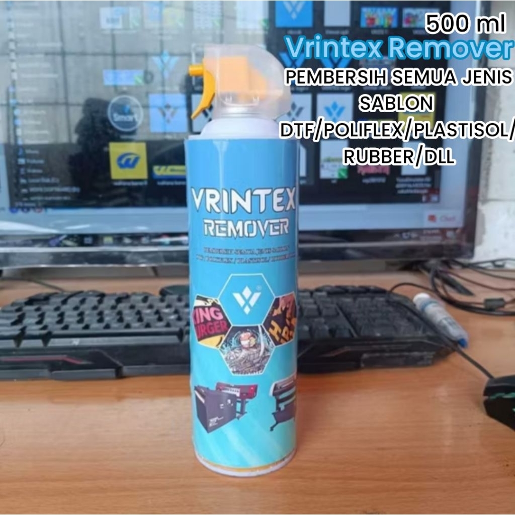 

VRINTEX REMOVER SEGALA JENIS SABLON DTF/PLASTISOL/POLYFLEX/RUBBER CAIRAN PEMBERSIH SABLON
