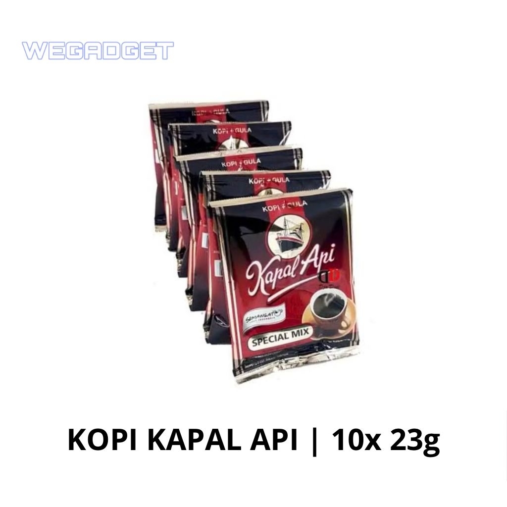 

Kopi Kapal Api Spesial Mix 10 Sachet | 10x 23g – Kopi + Gula Siap Seduh