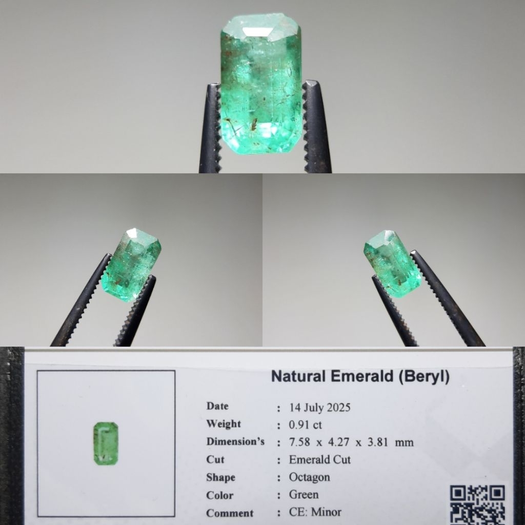 Natural Emerald Beryl Batu Permata Zamrud/Jamrud Zambia Colombia Ethiopia Brazil Russia Bukan Sapphi