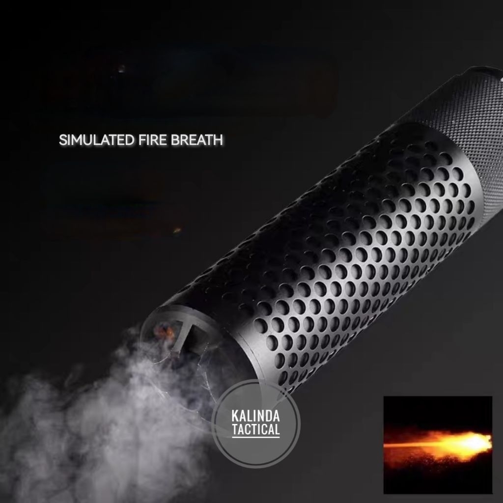 Tactical Silencer Smokey Wolf Peredam Mainan BB tracer