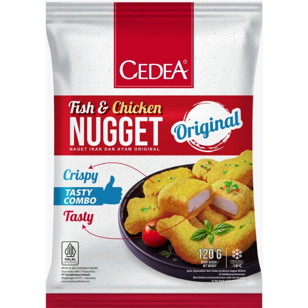 

cedea fish and chicken nugget original 120gr