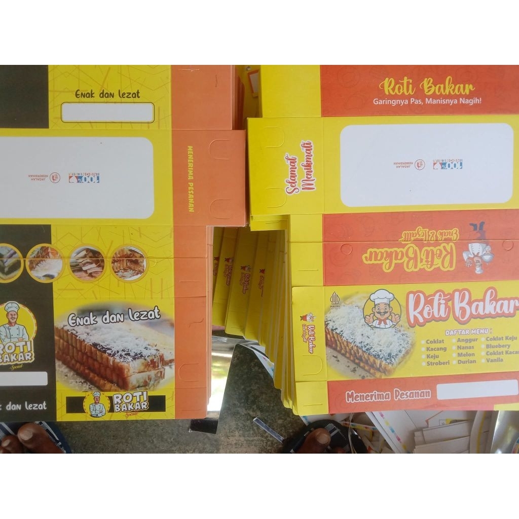 

kertas kemasan roti bakar#Dus roti bakar#Wadah roti bakar 1 pack isi 100 lembar