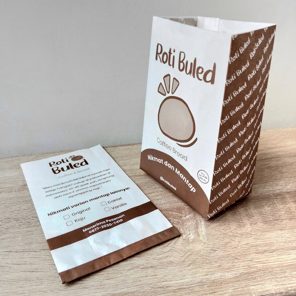 

Custom Paper Bag Foodgrade 8,5 x 5 x 18,5 - Paperbag / Kantong Kertas / Kemasan / Packaging