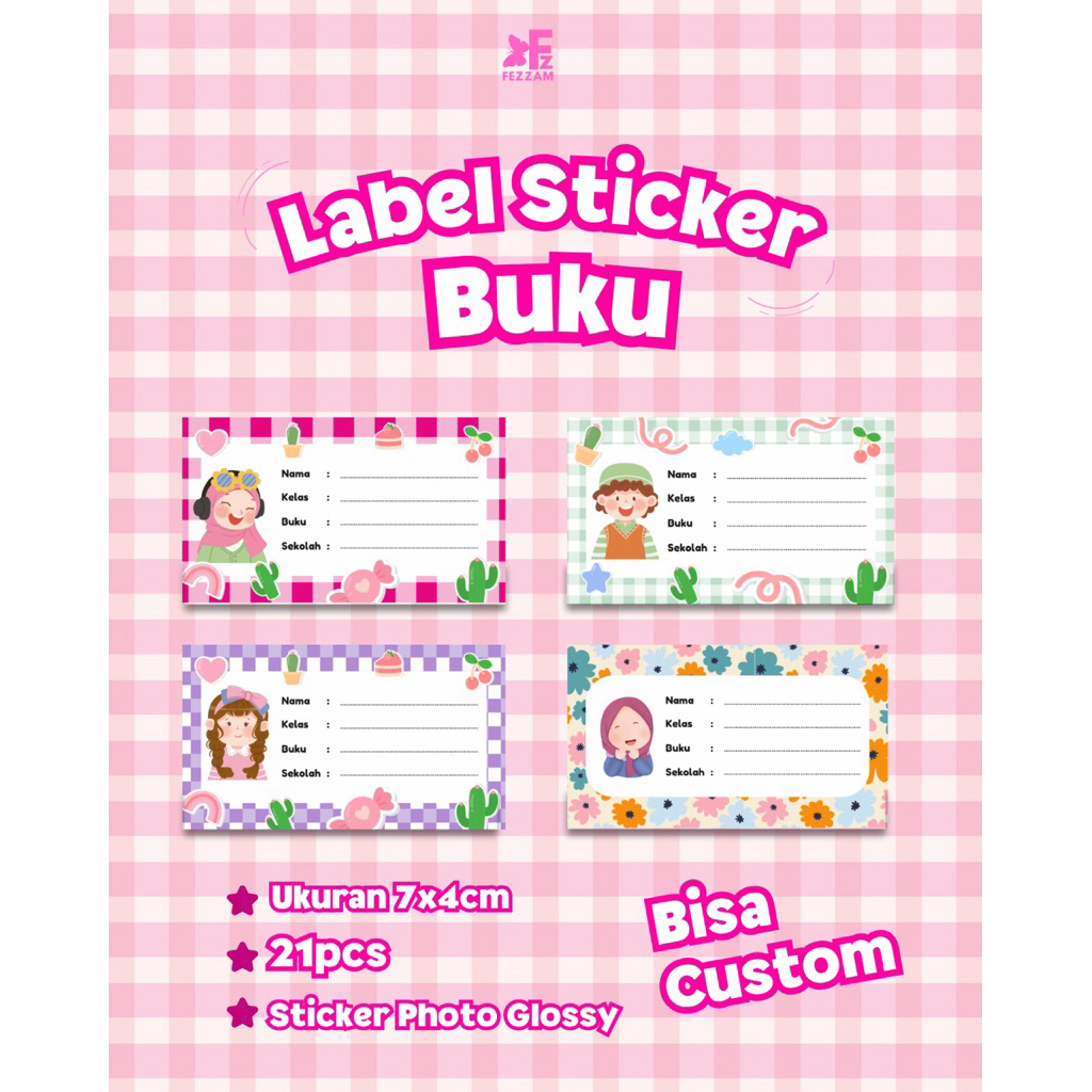 

Stiker Label Nama Sekolah – Gratis Custom