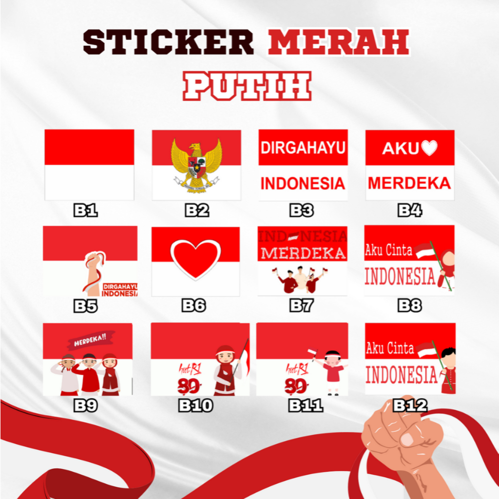 

Stiker Bendera Merah Putih Pipi – Ukuran 3x2, Siap Ramaikan Hari Kemerdekaan