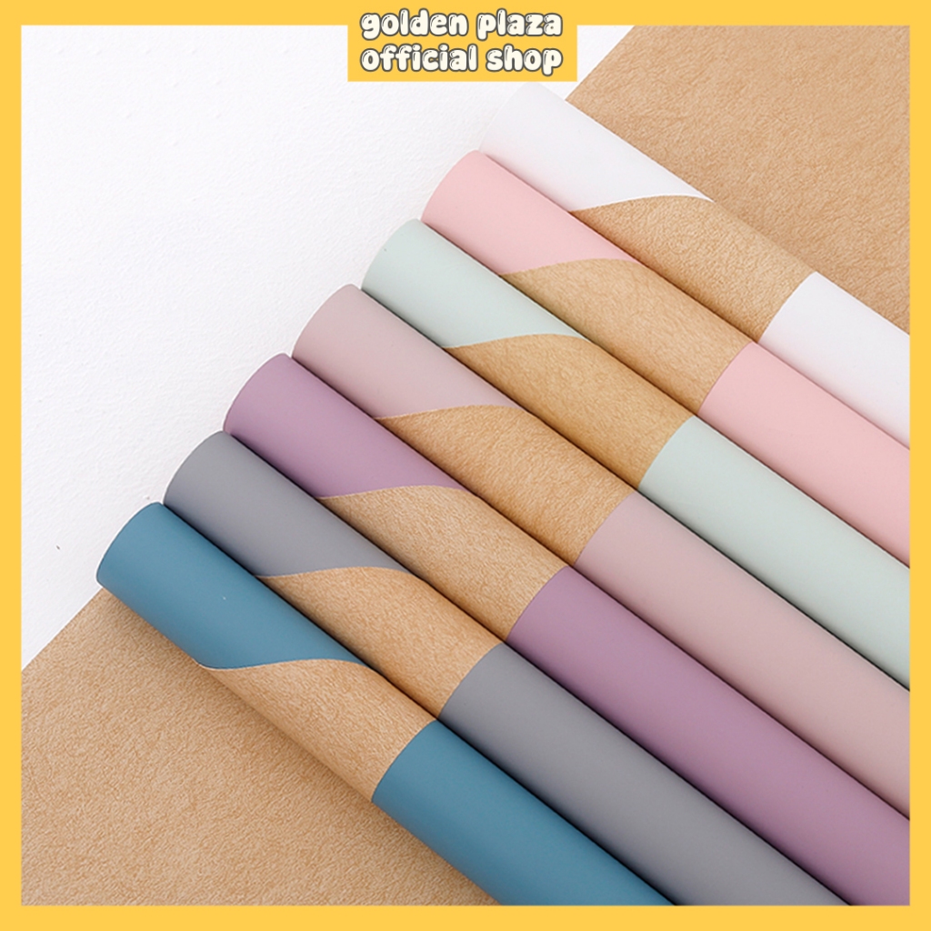 

Flower Wrapping Paper Cellophane Kertas Buket Florist Kertas Bunga Buket Bi Color Vintage KB6055