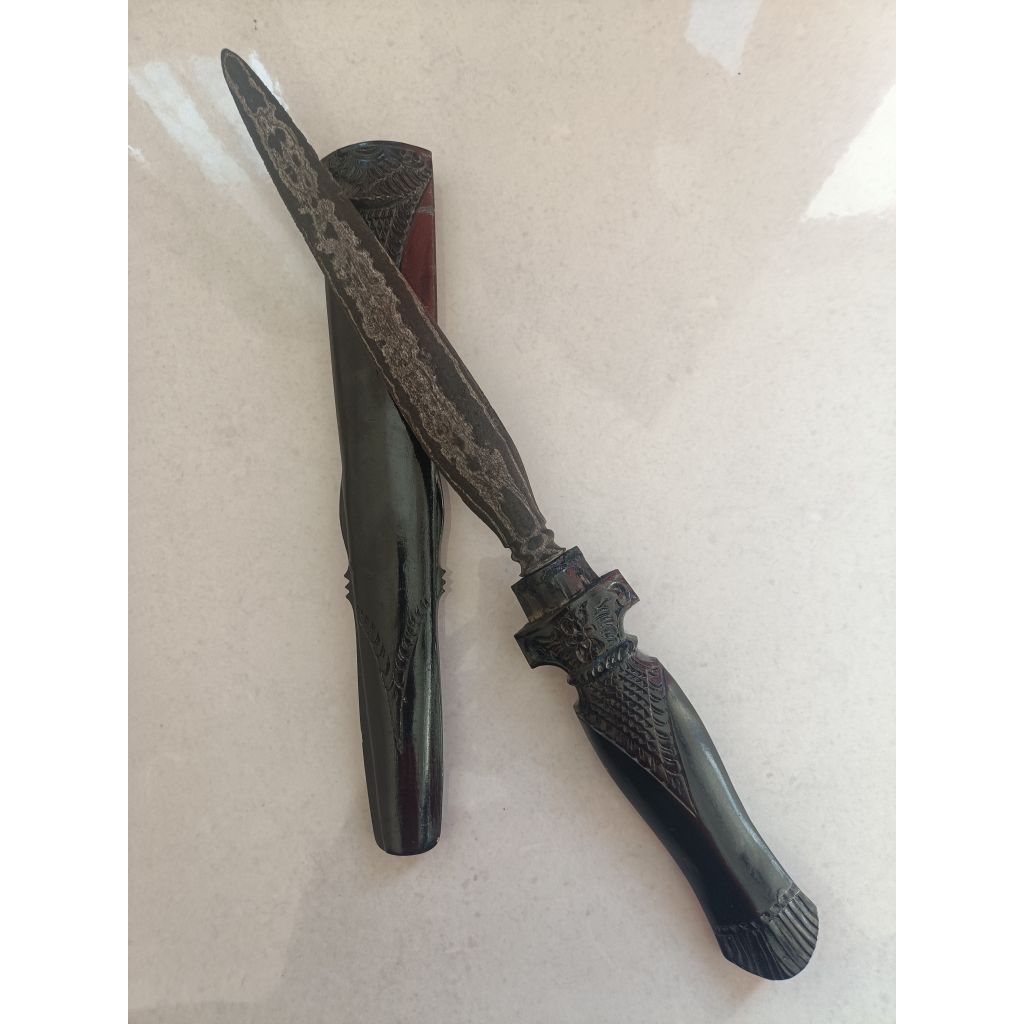 Tombak Sepuh Kudup Melati Pamor Wengkon Isen