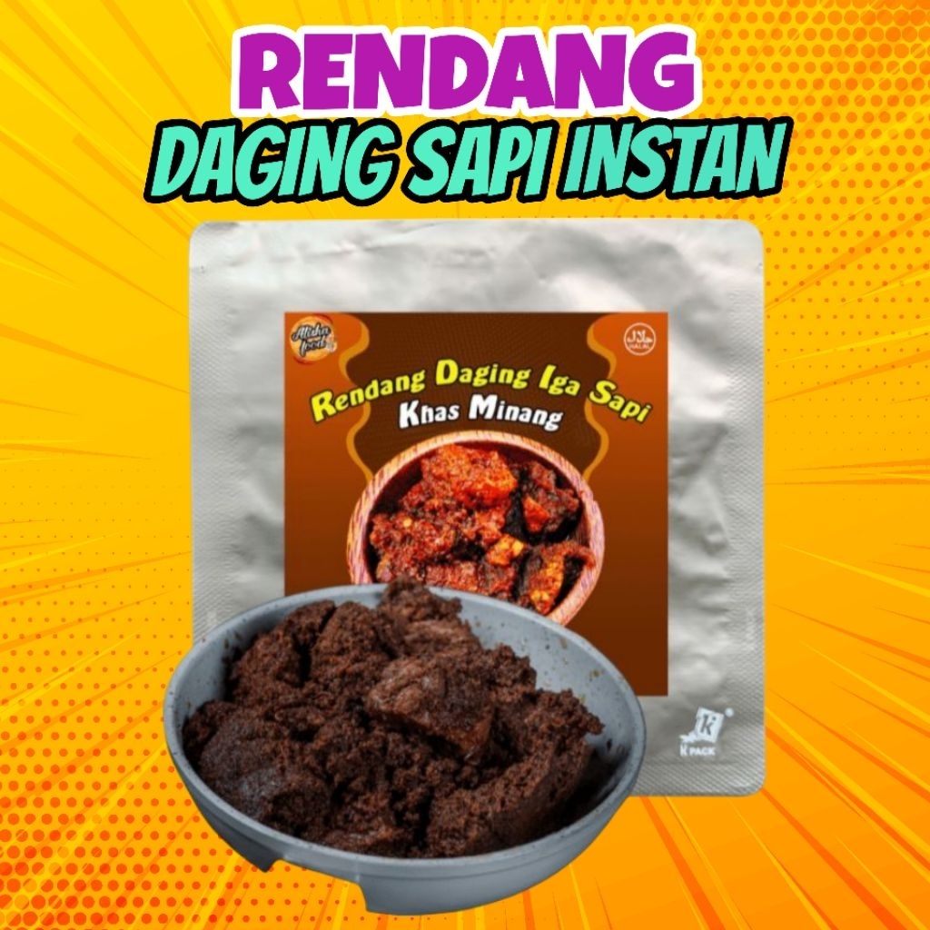 

(LAUK SIAP SAJI) RENDANG DAGING IGA SAPI 50 Gr