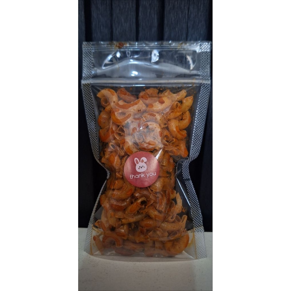 

Snack Pedas Makaroni Bantet, Makaroni Kerang, Makaroni Ulir, Makaroni Cikruh, Kerupuk Seblak