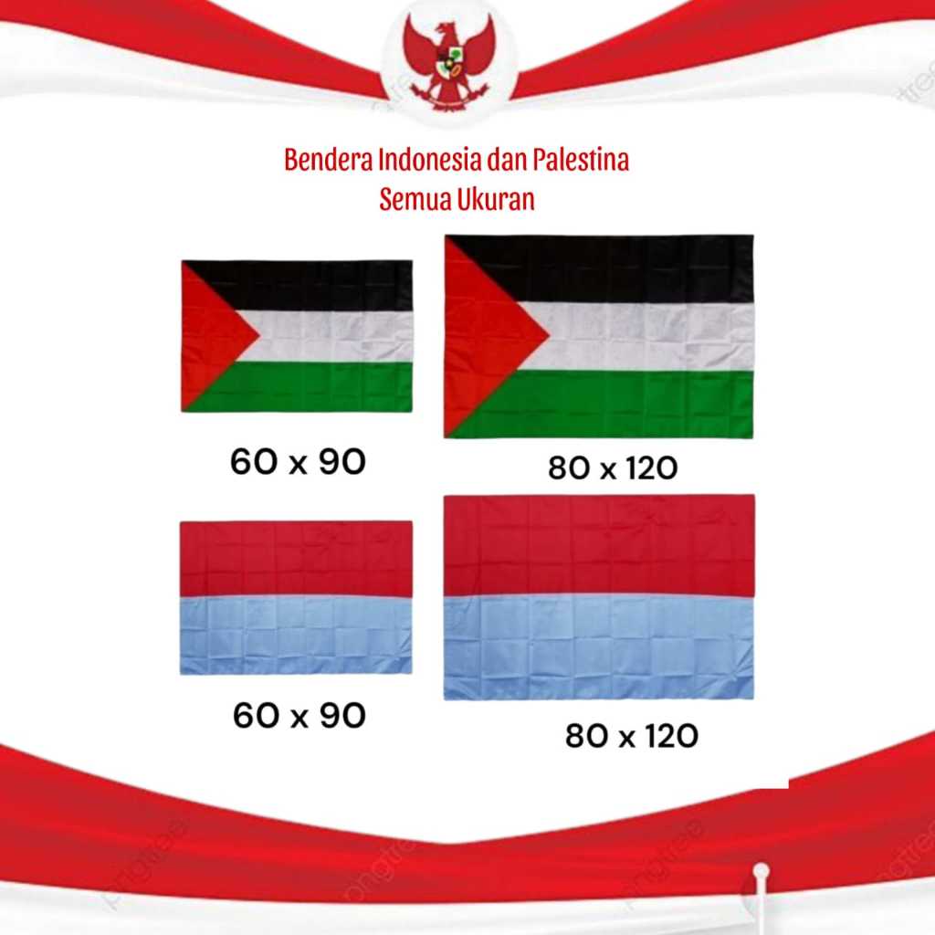 Bendera Palestina Dan Bendera Indonesia / Bendera Palestina Semua Ukuran