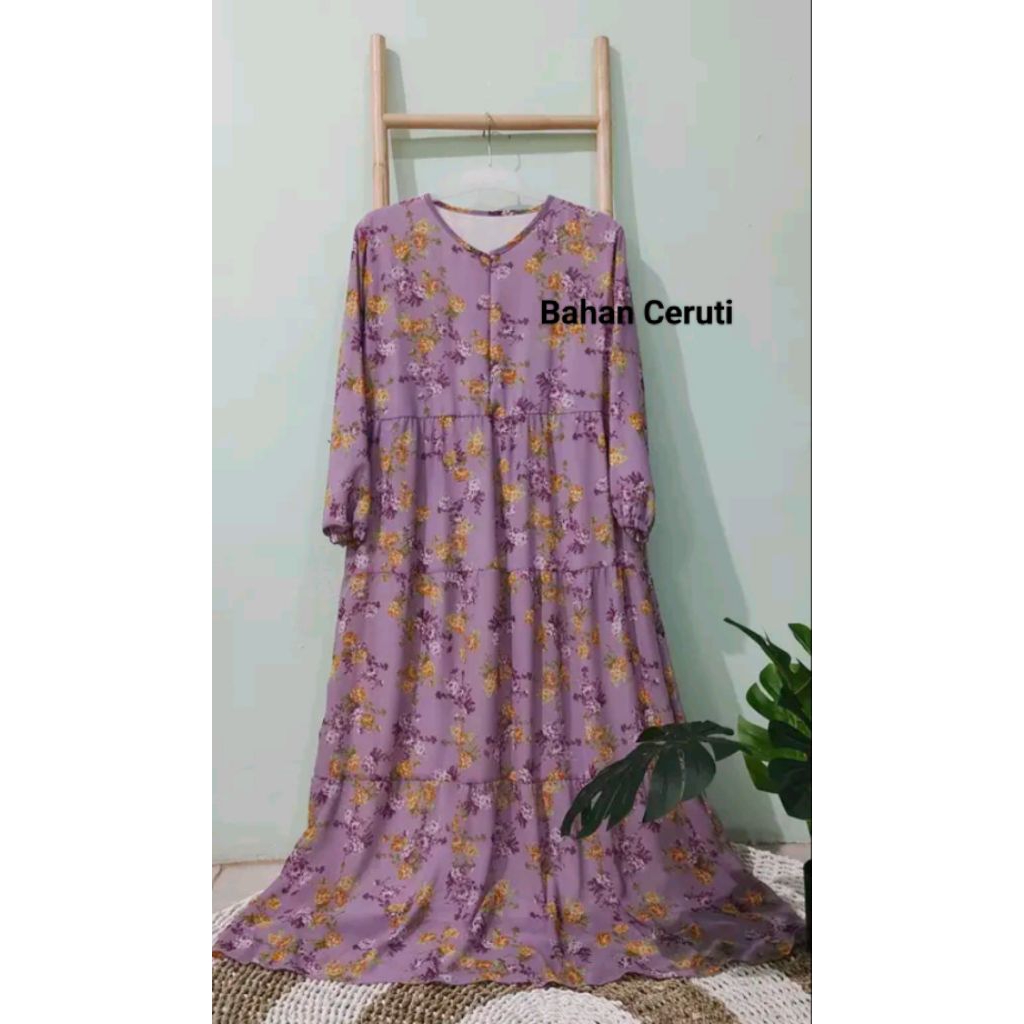 Gamis Polos Kombinasi Warna / Gamis Syari/ Gamis Murah