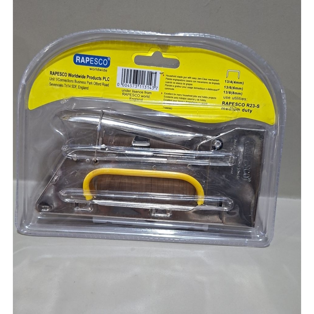 

Staples gun / staples tembak Rapesco / staples tangan manual / gun tacker