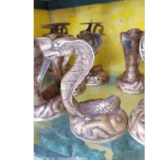 patung Cobra Ular kobra logam 15