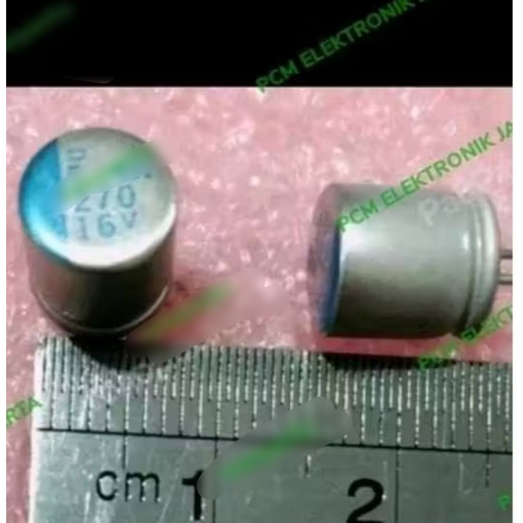 RG6842 solid capacitor kapasitor elco elko 270uf 16v 270 uf 16volt 16 volt by PCM LTC GLODOK