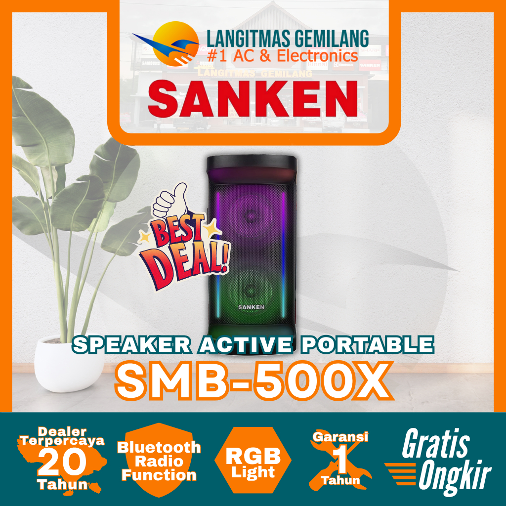 SANKEN SPEAKER AKTIF PORTABLE SMB-500X
