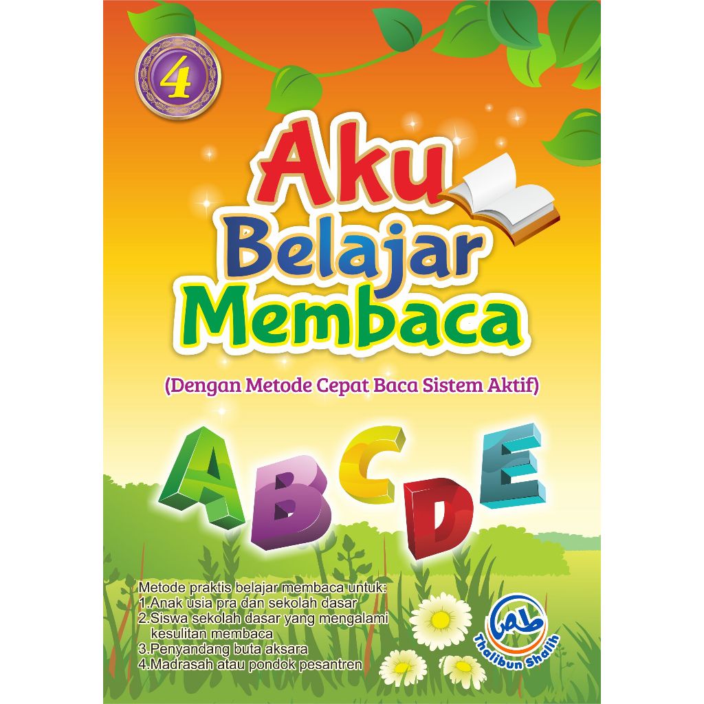 Buku Aku Belajar Membaca Jilid 4 - Metode Cepat Belajar Baca Anak TK PAUD - ABM