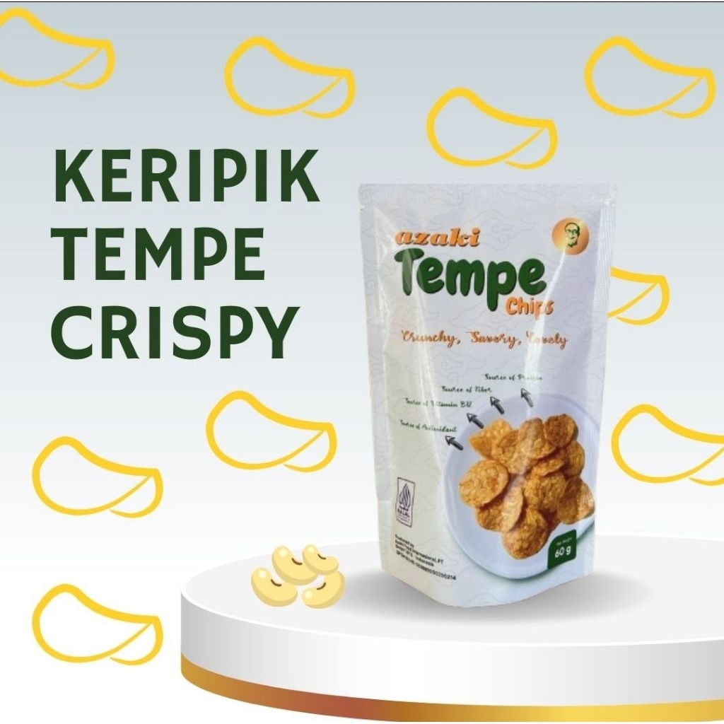 

Keripik Tempe Azaki Crispy kemasan Pouch
