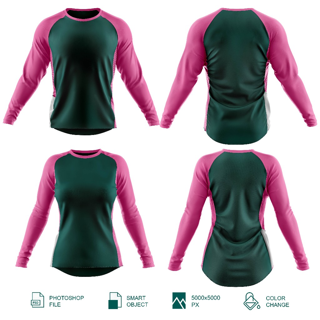 Mockup Jersey Sepeda LS - PSD