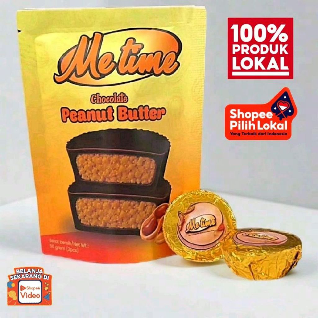 

Camilan Enak MeTime Chocolate Peanut Butter – Coklat Isi Kacang Lezat / Coklat peanut butter metime / resse's