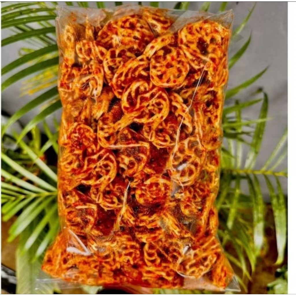 

KRUPUK PEDO/MAWAR PEDAS GURIH ASIN KEMASAN 500gram