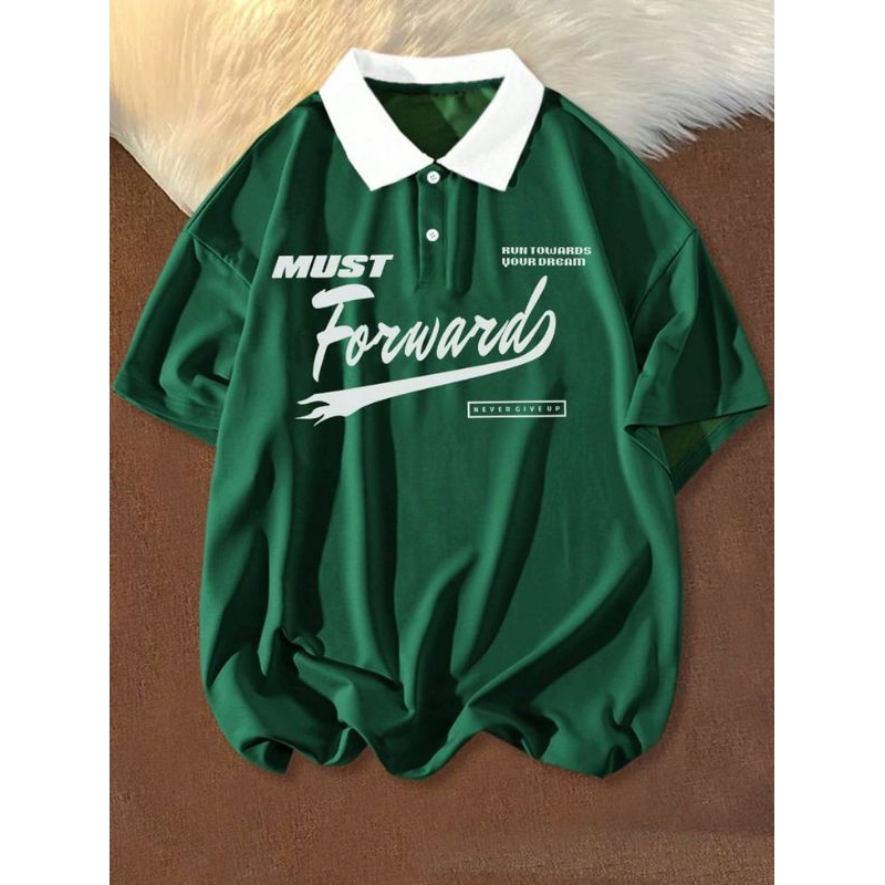 Kaos Polo Kerah Big Size "FORWARD" Kaos Polo Premium 24s Bahan Adem 6XL 5XL 4XL 3XL Kaos Kerah Jumbo