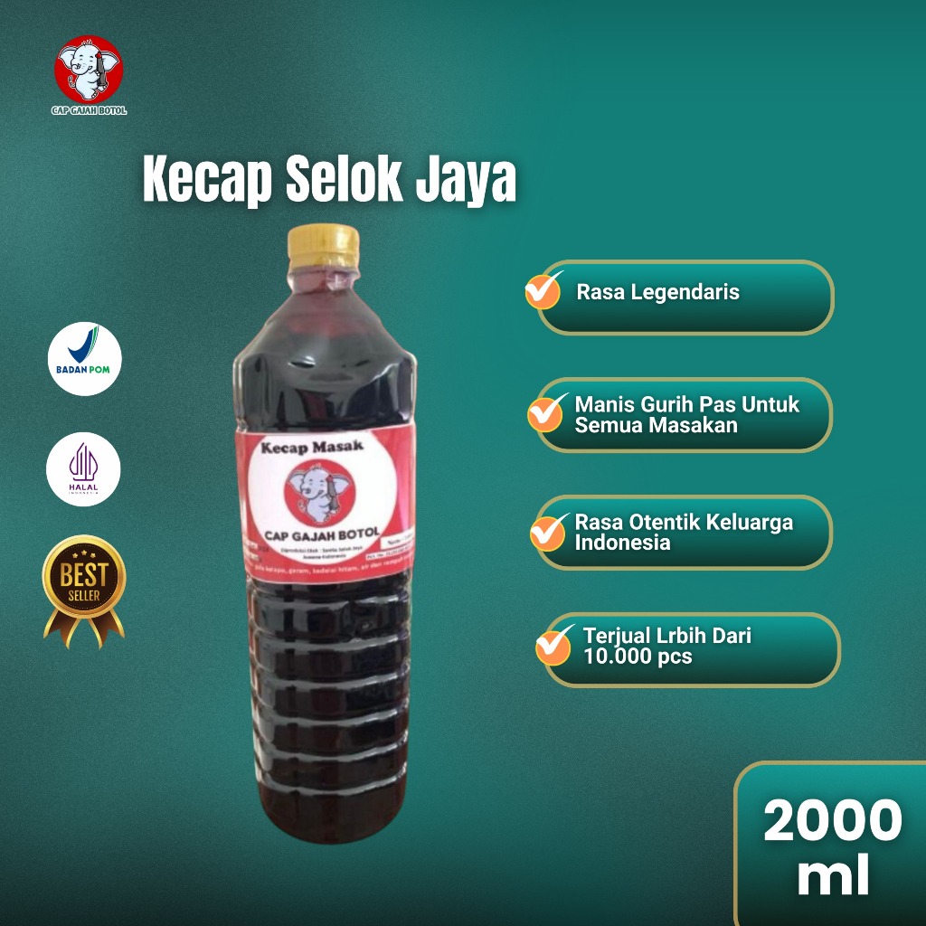 

Kecap Gajah Botol 2000ML