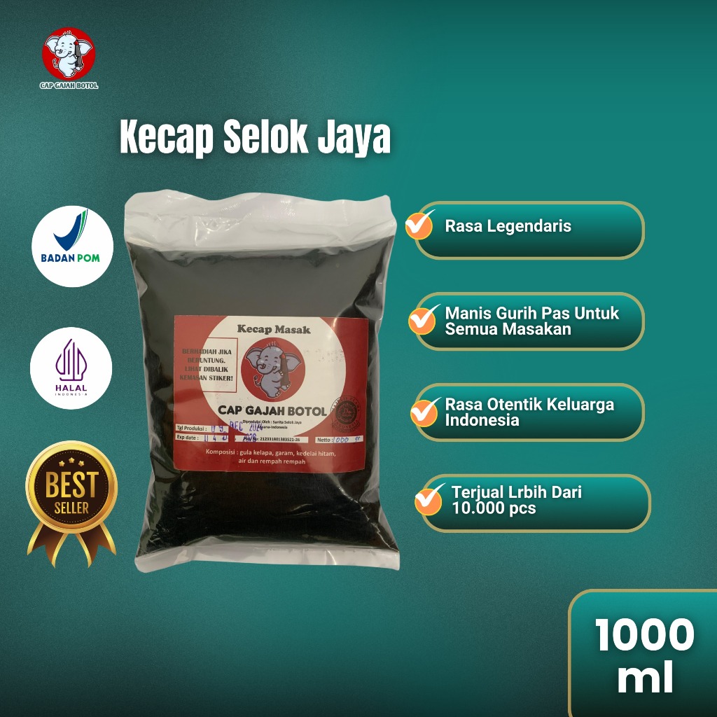 

Kecap Gajah Botol 1000GR