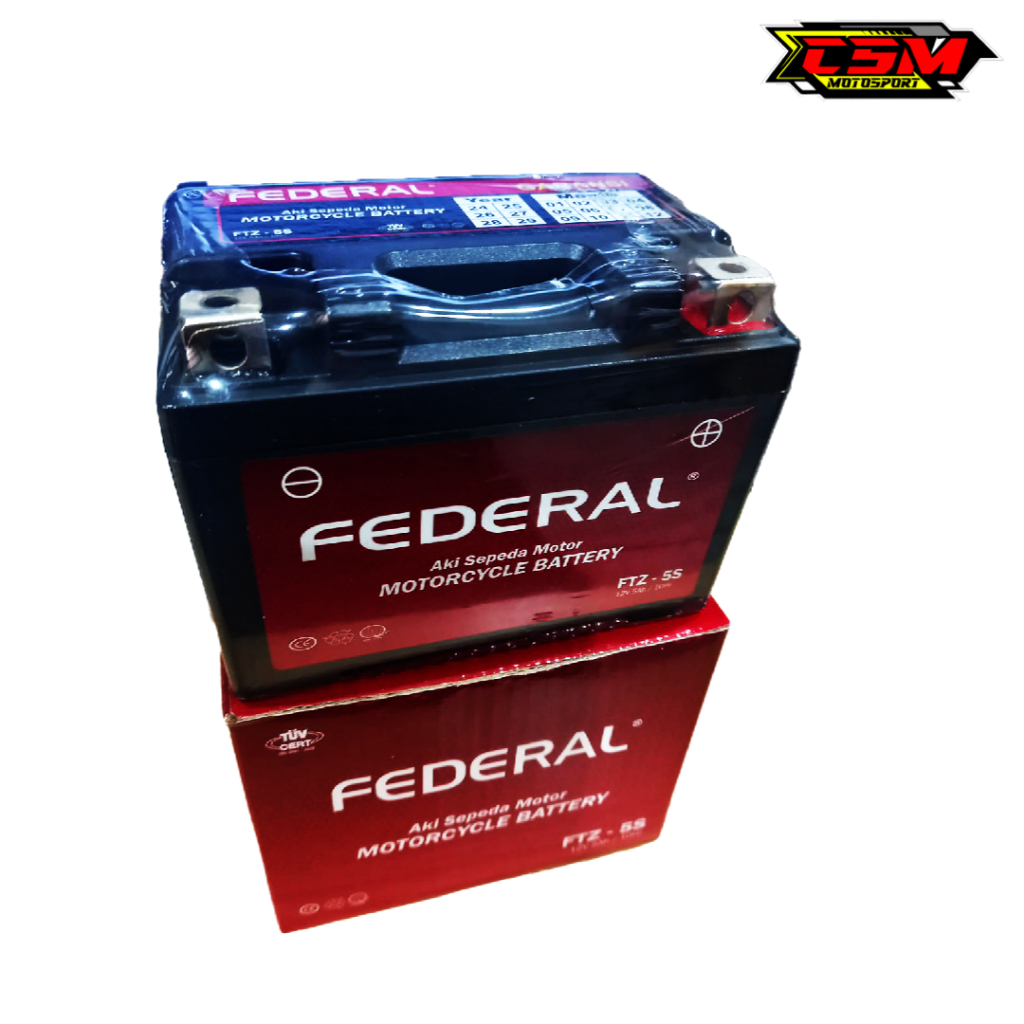 AKI FEDERAL GTZ-5S FULL KERING ACCU GTZ-5S FEDERAL