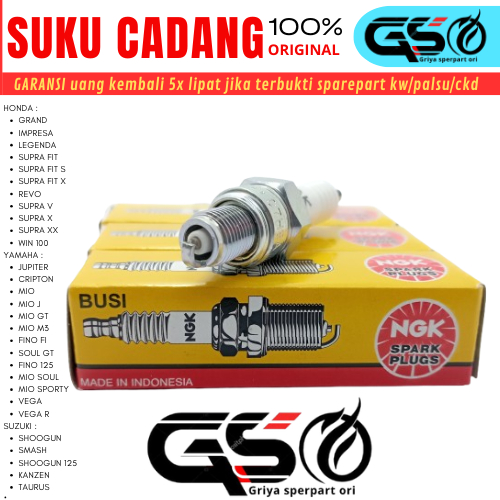 Busi motor ORIGINAL NGK C7HSA Astrea Grand Impressa Legenda Supra Fit Supra Fit S Supra Fit X Revo S