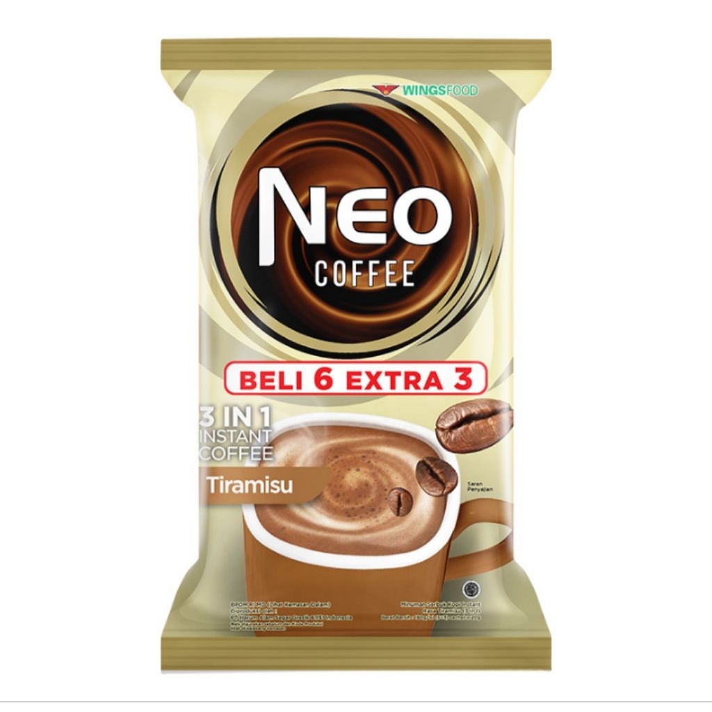

NEO Coffee 3in1 Tiramisu Bag 9 x 20g