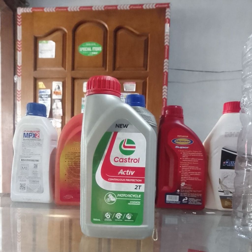 OLI CASTROL 2 TAK OLI SAMPING MOTOR 2 TAK