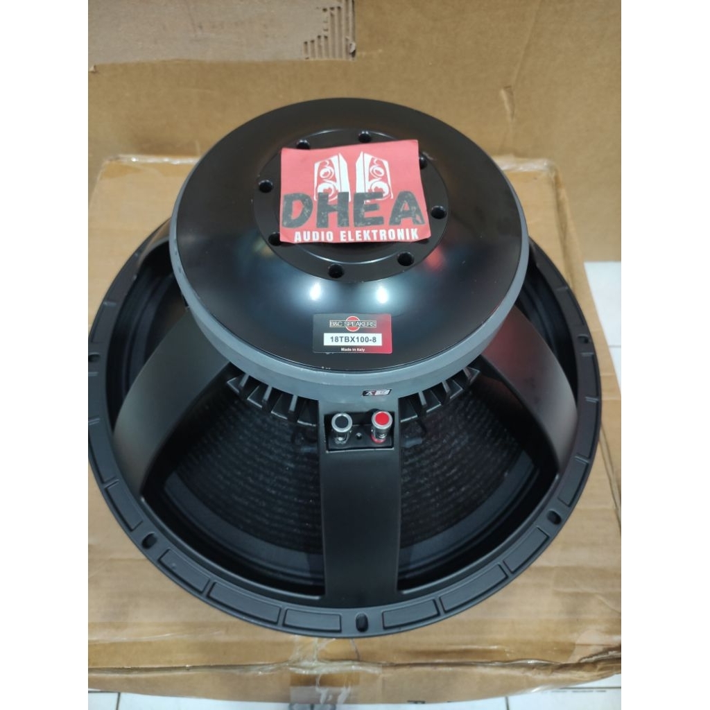 Speaker Komponen B&C 18TBX100-8 BnC audio 18 TBX 100-8 grade A 18 inchi voice coil 4in power 2000wat