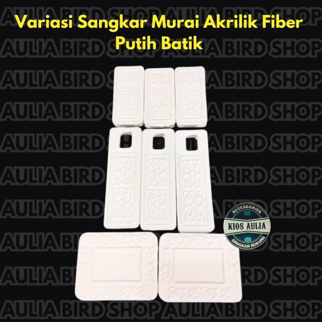 STOPER MURAI PLASTIK BATIK AKRILIK FIBER VARIASI KANDANG BURUNG MURAI AKRILIK
