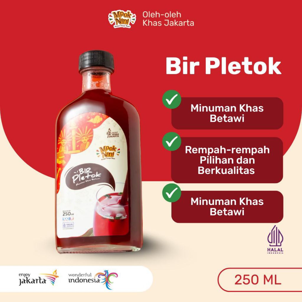 

Bir Pletok Minuman Khas Betawi | Mpok Nini | Oleh Oleh Jakarta