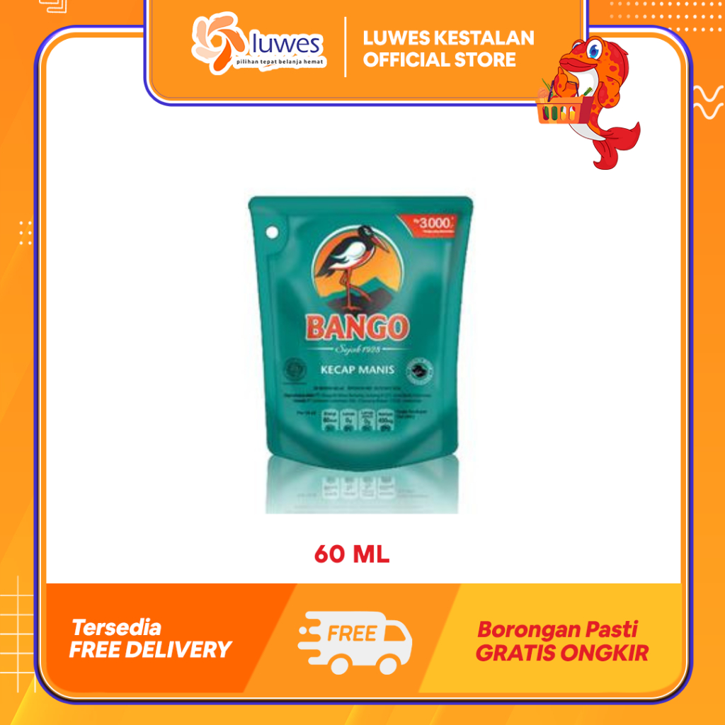 

Bango Kecap Manis Refill 60ml Terbuat Dari Kedelai Hitam Pilihan & Memiliki Rasa Yang Khas