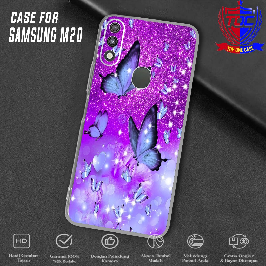 Case SAMSUNG M20 - Casing SAMSUNG M20 Terbaru Top One Case [ BUTTERFLY ] Casing Hp SAMSUNG M20 - kes