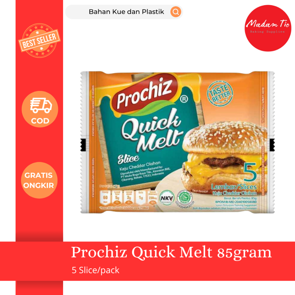 

Prochiz Quick Melt 85gr 5 Slice/pack