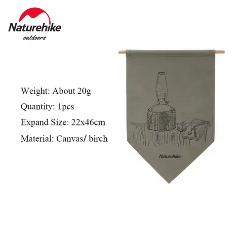 CANVAS HANGING FLAG BENDERA DEKORASI NATUREHIKE NH21PS001
