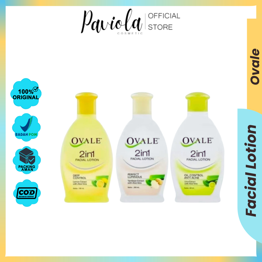 Ovale Facial Lotion All Variant - 60ml/100ml/200ml - Paviola