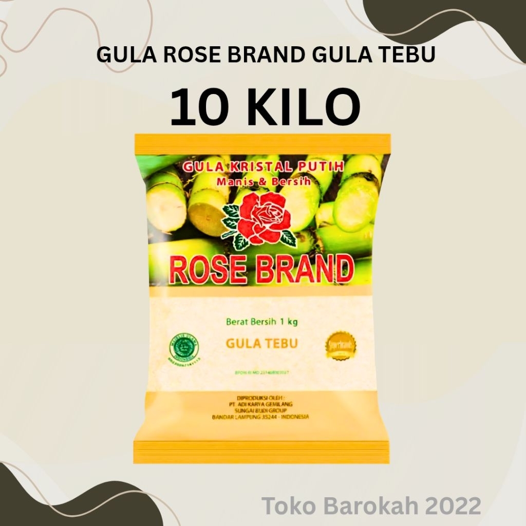 

GULA PASIR 10 KG MERK ROSEBRAND 1 KG X 10 BUNGKUS