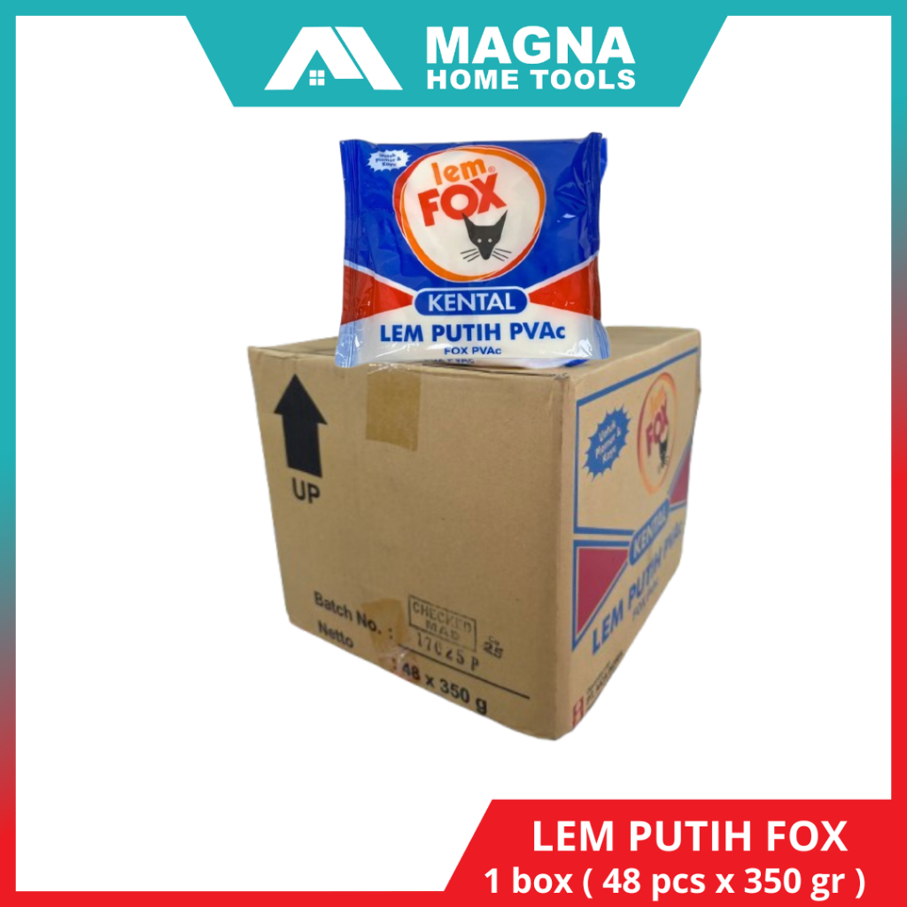 LEM PUTIH FOX 350 GRAM LEM KAYU TEMBOK