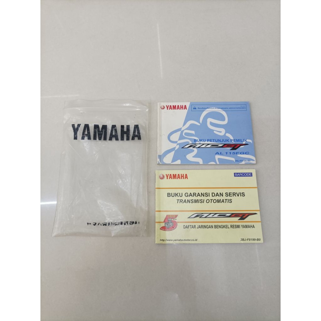 Manual Book + Garansi service Yamaha Mio GT