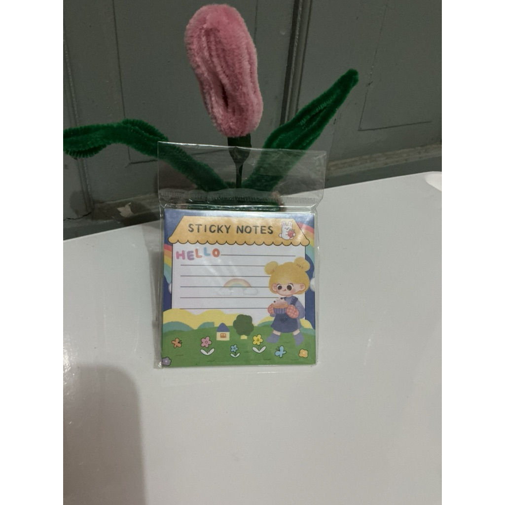 

memo sticky notes kartun gadis | notes lucu | notes murah