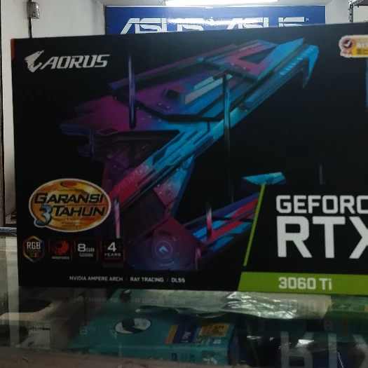 VGA CARD GIGABYTE AORUS GEFORCE RTX 3060 Ti ELITE 8G 256 BIT 2ND