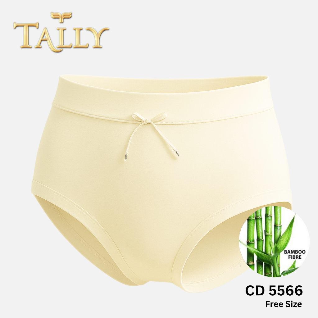 TALLY CD 5566 Celana Dalam Wanita Bahan Katun Bambu fit to L - XL CD Wanita Basic Pakaian Dalam